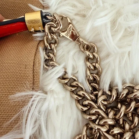 Christian Louboutin Gold Mini Bucket Bag with Chain crossbody - Picture 6 of 12